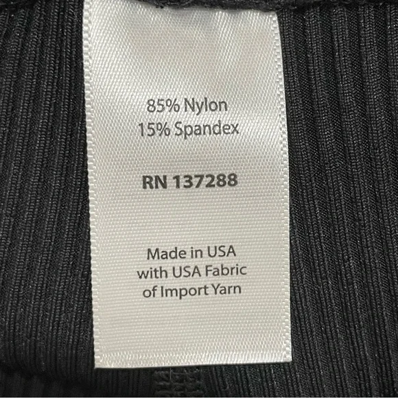 NWT Year Of Ours Ribbed Flare Black Leggings Pants Stretch Yoga Women’s Small - Picture 12 of 13